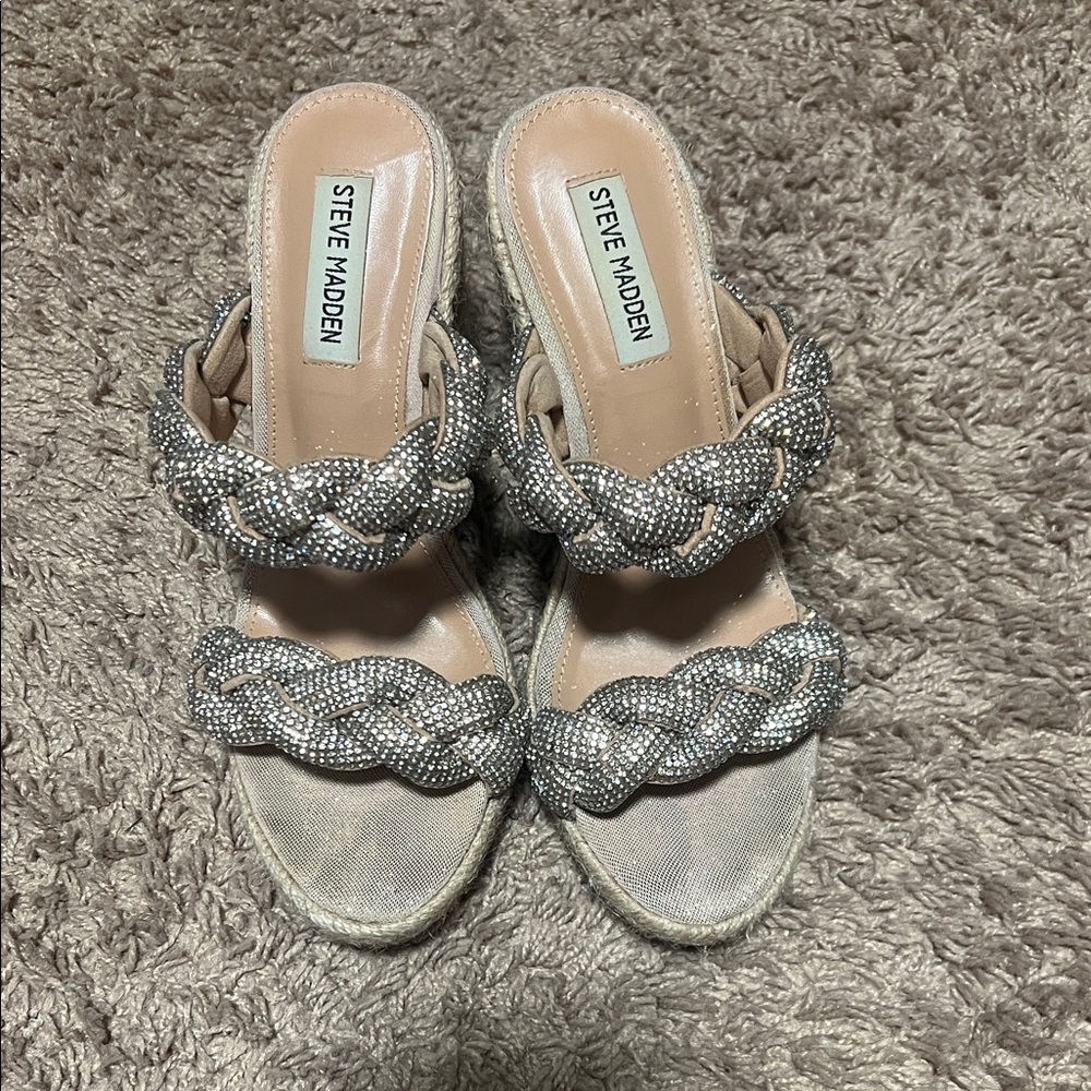 Steve Madden Metallic Braided Women's Sandals